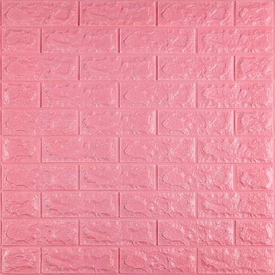 Самоклеющиеся 3D панель Sticker wall под кирпич Id 04 Розовый SW-00000057