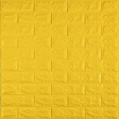 Самоклеющиеся 3D панель Sticker wall под кирпич Id 10 Желтый SW-00000049