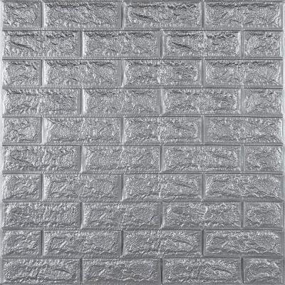 Self-adhesive 3D panel Sticker wall under brick Id 17 Gray SW-00000059