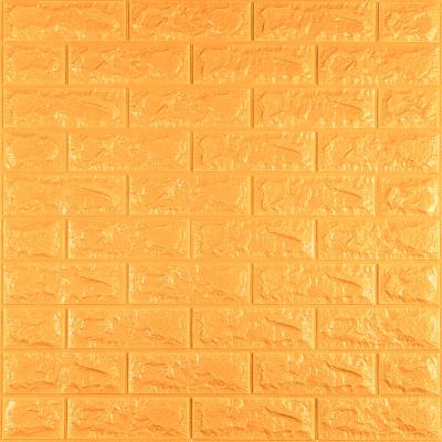 Самоклеющиеся 3D панель Sticker wall под кирпич Id 11 Золотой SW-00000052