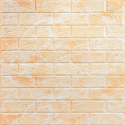 Самоклеющиеся 3D панель Sticker wall под кирпич Id 62 Мрамор бежевый SW-00000032