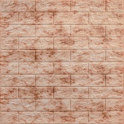 Самоклеющиеся 3D панель Sticker wall под кирпич Id 63 Мрамор красный SW-00000035