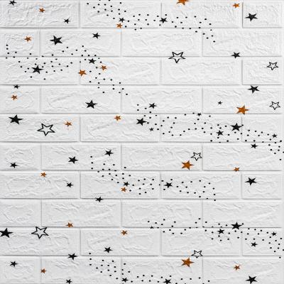 Самоклеющиеся 3D панель Sticker wall под кирпич Звезды SW-00000086