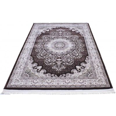 carpet Esfahan 9724A-DBROWN-IVORY