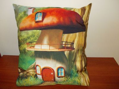 Photo Pillow Mushroom
