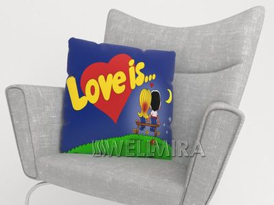 Love is photo pillow
