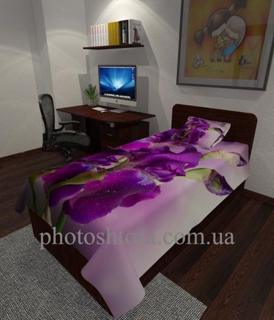 Photo blanket Velvet irises