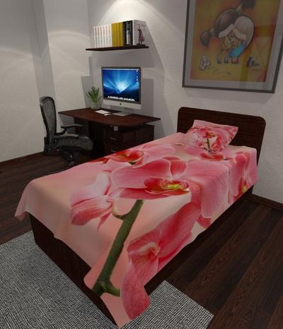 Photo blanket Pink Orchid