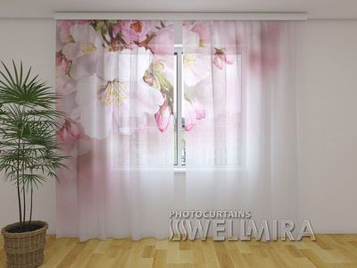 Photocurtain Tulle Sprig of Spring