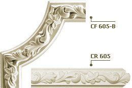 Corner element for moldings Gaudi Decor CF605B