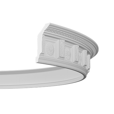 Cornice with ornament Europlast 1.50.281 (flexible)
