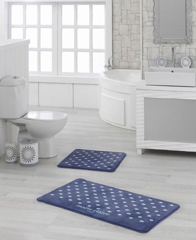 Bathroom rugs Lodi dark blue 55x57 + 57x100 4363