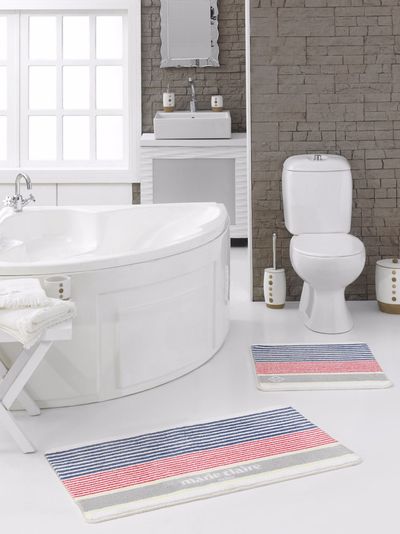 Bathroom rugs Stripe 55x57 + 57x100 4300