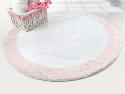 Bathroom rugs Tully beyaz-pembe 7783