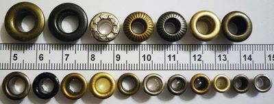 Plastic eyelets for curtains