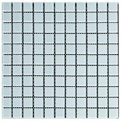 Мозаика из декоративного стекла Sticker wall белая 298х298х4,5мм SW-00002364