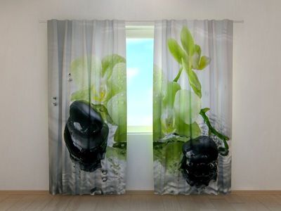 Photocurtain Orchid Lime