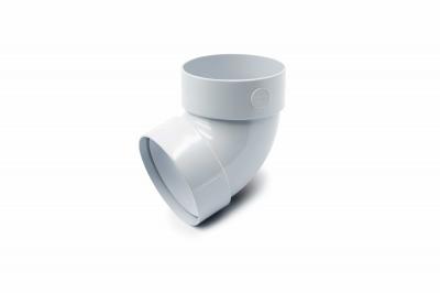Double-coupled pipe bend 67° gray 75mm RainWay