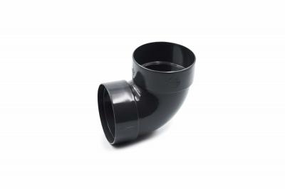 Double-coupled pipe bend 87° graphite 75mm RainWay