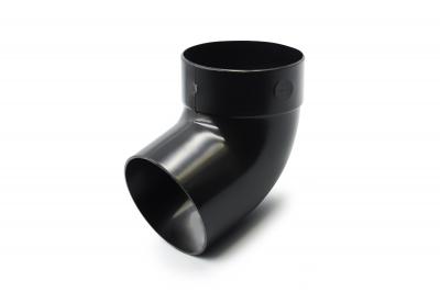 Single-joint pipe bend 67° black 100mm RainWay