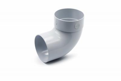 Single-joint pipe bend 87° gray 100mm RainWay