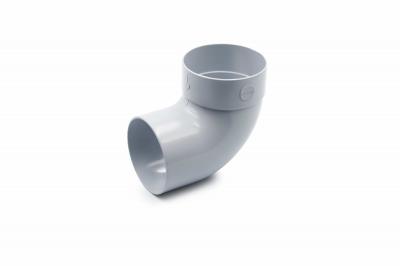 Single-joint pipe bend 87° gray 75mm RainWay