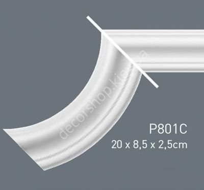 Corner element for moldings Orac Decor P801C