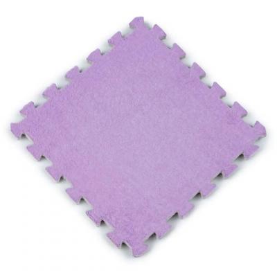 Plush puzzle floor Sticker wall Purple 30*30*1cm (D) SW-00002086
