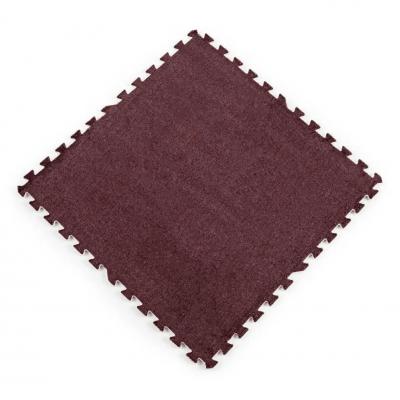 Floor puzzle plush Sticker wall Brown 60*60*1cm (D) SW-00002083