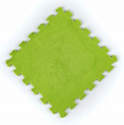 Floor-puzzle plush Sticker wall Light green 30*30*1cm (D) SW-00002094