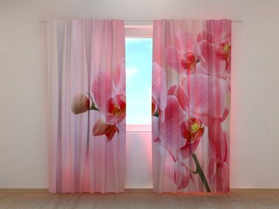 Фотоштора Розовая орхидея