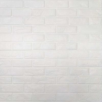 Self-adhesive 3D panel Sticker wall cultural stone white 700x800x8mm SW-00000485