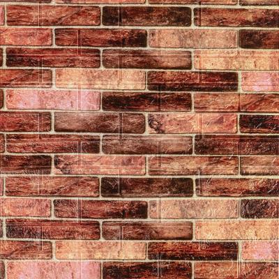 Самоклеящаяся 3D панель Sticker wall 700мм*770мм*3мм BROWN под кирпич SW-00001771