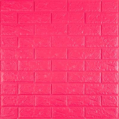 Самоклеящаяся 3D панель Sticker wall малиново-красная 700х770х5мм SW-00001364