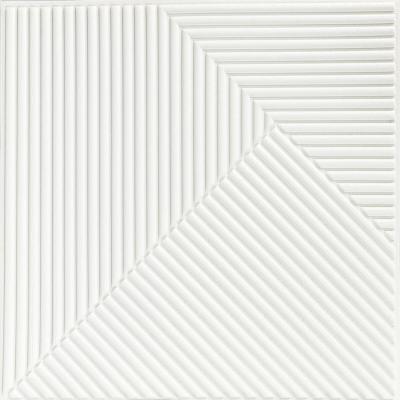 Самоклеющаяся 3D панель Sticker wall 500х500х5мм Бамбук Белый SW-00002877