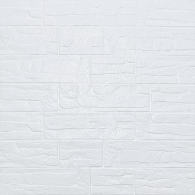Самоклеющаяся 3D панель Sticker wall Камень 700х770х7мм Белый SW-00003396