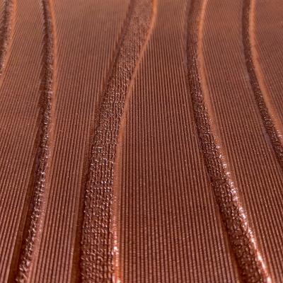 Self-adhesive 3D panel Sticker wall brown waves 600*600*5mm SW-00001882