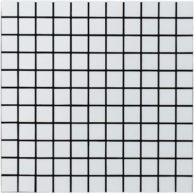 Самоклеюча алюмінієва плитка Sticker wall 300х300х3мм Біла мозаїка SW-00001775