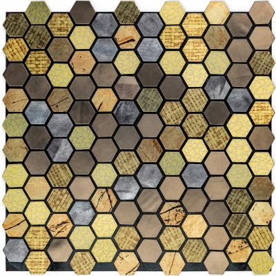 Самоклеюча алюмінієва плитка Sticker wall 300х300х3мм SW-00001931 (D)