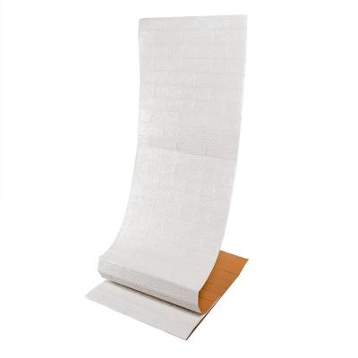 Self-adhesive 3D panel Sticker wall under white brick in a roll 20000x700x3mm SW-00001392