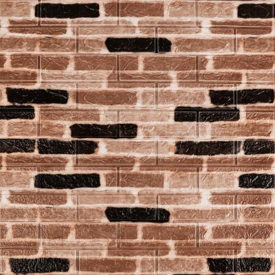 Самоклеющаяся 3D панель Sticker wall под графитовый кирпич екатеринослав 700х770х3мм SW-00001146