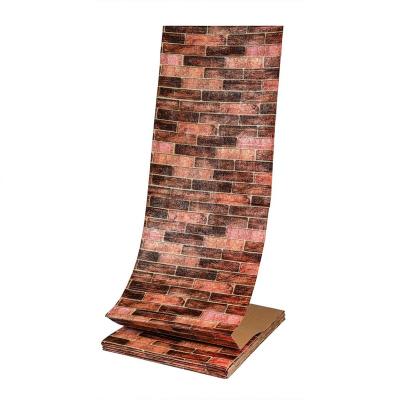 Self-adhesive 3D panel Sticker wall under brown brick Ekaterinoslav 20000x700x3mm SW-00001469