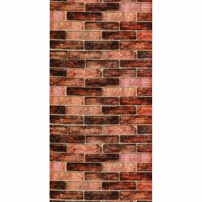 Самоклеющаяся 3D панель Sticker wall под коричневый кирпич екатеринослав 3080х700х3мм SW-00001768