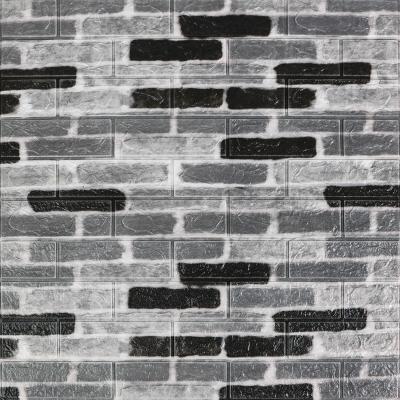 Самоклеющаяся 3D панель Sticker wall под серый кирпич екатеринослав 700х770х3мм SW-00001147