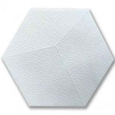 Самоклеюча 3D панель шестикутник Sticker wall Білий 1104