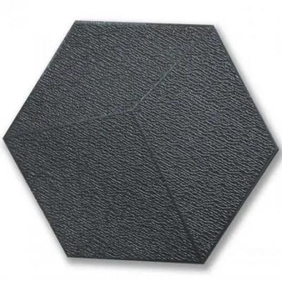 Самоклеюча 3D панель шестикутник Sticker wall Чорний 1106