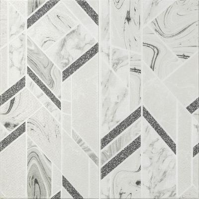 Самоклеющиеся 3D панель Sticker wall 700х700х4мм абстракция серая (D) SW-00001990