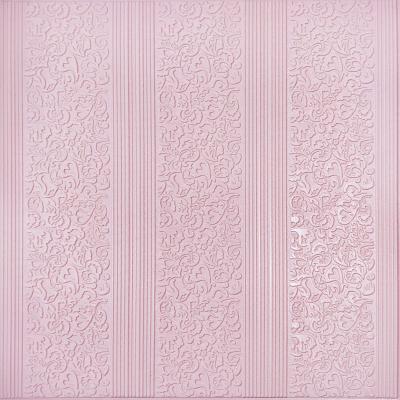 Самоклеюча 3D панель Sticker wall ніжно-рожева SW-00001330
