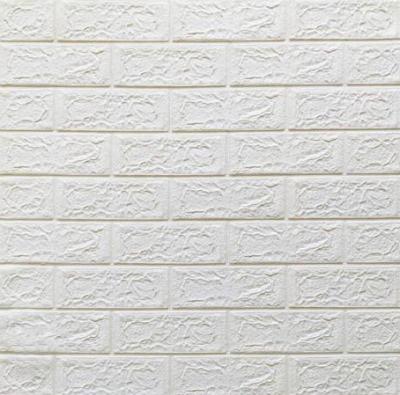 Self-adhesive 3D panel Sticker wall brick effect White 700x770x3mm SW-00000174