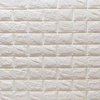 Self-adhesive 3D panel Sticker wall brick effect White matte 700x770x7mm SW-00000586